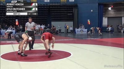 174lbs Quarter-finals Robert Kokesh (Nebraska) vs. Kyle Crutchmer (Oklahoma State)