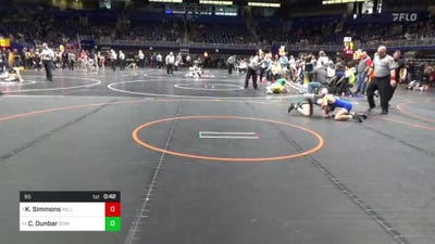 95 lbs Rd 6 - Consi Of 4 - Kash Simmons, Millcreek School District vs Charlie Dunbar, Downingtown East