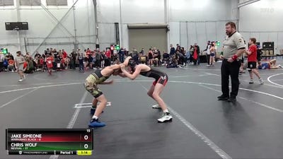 96 lbs Placement (4 Team) - Jake Simeone, Warhawks Black vs Chris Wolf, Revival