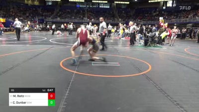 95 lbs Rd 4 - Consi Of 8 #1 - Manny Reitz, Redbank Valley vs Charlie Dunbar, Downingtown East