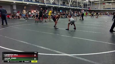 110 lbs Round 3 (8 Team) - Cameron Hall, Rampage vs Zayne Jones, Kraken