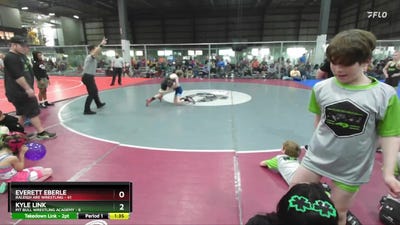 85 lbs Round 5 (6 Team) - Everett Eberle, RALEIGH ARE WRESTLING vs Kyle Link, PIT BULL WRESTLING ACADEMY