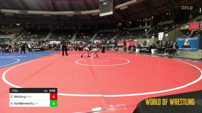 77 lbs Consi Of 8 #2 - Cash Mcclurg, Granite Hills (El Cajon) vs Vince VonBernewitz, Off Da Grid