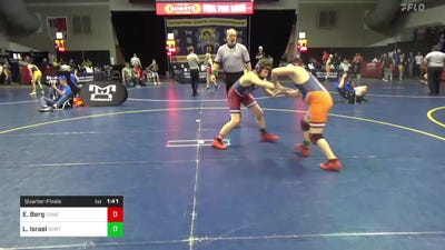 120 lbs Quarterfinal - Easton Berg, Conemaugh Township vs Liam Israel, Northampton