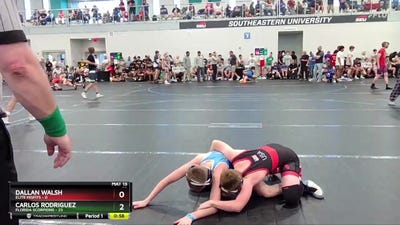 92 lbs Round 2 (6 Team) - Carlos Rodriguez, Florida Scorpions vs Dallan Walsh, Elite Misfits