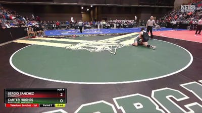 6A-150 lbs Cons. Round 2 - Sergio Sanchez, Garden City vs Carter Hughes, Blue Valley Northwest