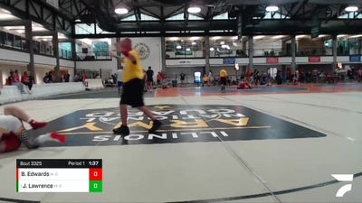 148-154 lbs 5th Place Match - Jacob Lawrence, Lincoln Community High School vs Bryce Edwards, Murphysboro Wrestling