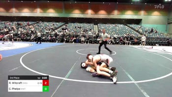 133 lbs 3rd Place - Reece Witcraft, Oklahoma State vs Cody Phelps, Western Wyoming