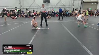 84 lbs Round 3 (4 Team) - Ben Schoeneberger, Grit Mat Club vs Liam Rose, Mat Warriors Red