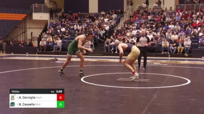 165 lbs Semifinal - Andrew Cerniglia, Navy vs Brevin Cassella, Binghamton