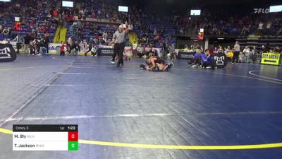 70 lbs Consy 3 - Matthew Bly, Wilkes Barre vs Trey Jackson, Bradford