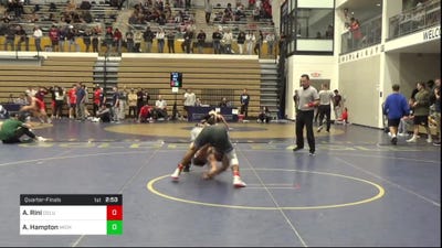 133 lbs Quarterfinal - Angelo Rini, Columbia vs Andrew Hampton, Michigan State