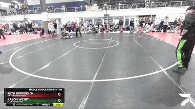 89 lbs Semifinal - Seth Hopkins 🐐, Va Team Predator vs Kason Wesby, Flex Wrestling