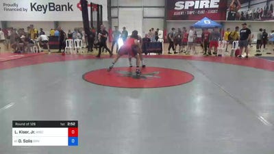 79 kg Round Of 128 - Leonardo Kiser, Jr., Wisconsin vs Dominic Solis, Dmv Rtc