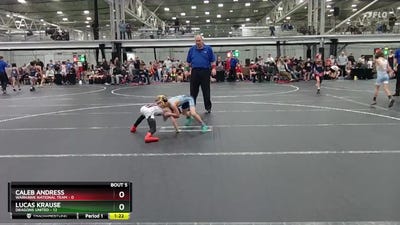 56 lbs Round 3 (4 Team) - Caleb Andress, Warhawk National Team vs Lucas Krause, Dragons United