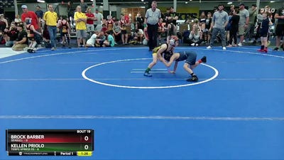 52 lbs Round 5 (8 Team) - Kellen Priolo, Terps Xpress ES vs Brock Barber, Seagull