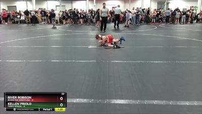 48 lbs Round 1 (8 Team) - River Robison, Black Fox Wrestling vs Kellen Priolo, Terps Xpress