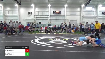 S-126 lbs Consi Of 4 - Dominic Manna, MD vs Devon Weber, NY