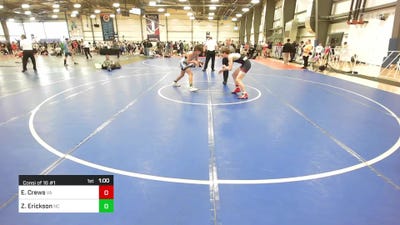 135 lbs Consi Of 16 #1 - Elliott Crews, VA vs Zackary Erickson, NC