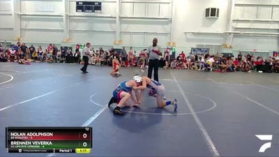 84 lbs Round 4 (6 Team) - Brennen Veverka, U2 Upstate Uprising vs Nolan Adolphson, 84 Athletes