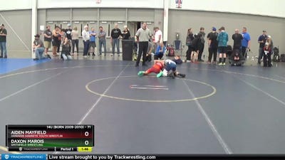 71 lbs 5th Place Match - Aiden Mayfield, Hanover Hawkeye Youth Wrestlin vs Daxon Marois, Smithfield Wrestling