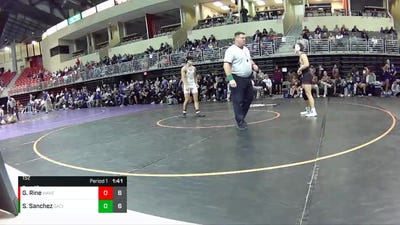 152 lbs Round 5 (8 Team) - Sergio Sanchez, Garden City vs Garrett Rine, Waverly