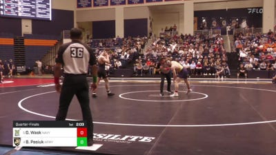 174 lbs Quarterfinal - Danny Wask, Navy vs Benjamin Pasiuk, Army West Point