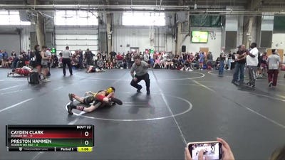 72 lbs Round 6 (8 Team) - Cayden Clark, Ranger WC vs Preston Hammen, Askren WA Red
