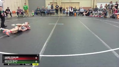 80 lbs Round 1 (8 Team) - Brydyn Riley, Contenders WA vs James Fowler, Dendy Trained