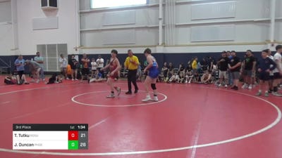 133 lbs 3rd Place - Tanner Tutku, Rogue W.C. (OH) vs Josh Duncan, Phoenix W.C.