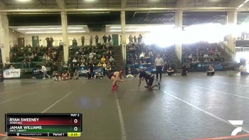 157 lbs Quarterfinal - Jamar Williams, West Liberty vs Ryan Sweeney, Wheeling