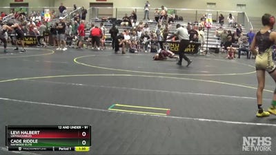 91 lbs Quarterfinal - Cade Riddle, Haywood Elite vs Levi Halbert, Untouchables