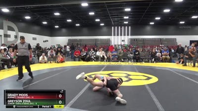 70 lbs Quarterfinals (8 Team) - Greyson Zoul, Junior Terps Xtreme (MY) vs Grady Moos, Burnett Trained (OH)
