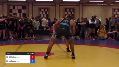 79 kg 3rd Place - Michael O'Malley, Pennsylvania RTC vs Muhamed McBryde, New York Athletic Club