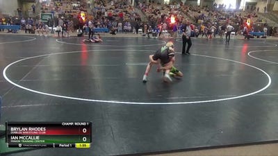 100 lbs Champ. Round 1 - Ian McCallie, Minion Training Center vs Brylan Rhodes, Diablos Wrestling Club