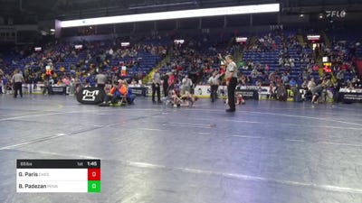 65 lbs Semifinal - Grayden Paris, Chestnut Ridge vs Ben Padezan, Penn Trafford