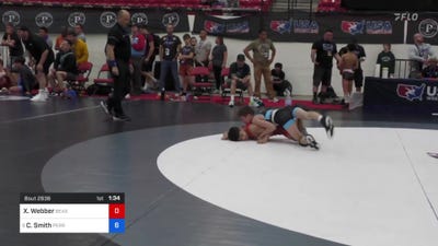 38 kg Cons 16 #2 - Xander Webber, Beast Mode Wrestling vs Carter Smith, Perrysburg Wrestling Club