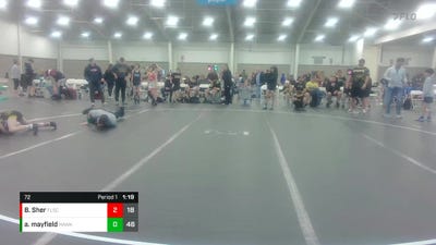 72 lbs Round 9 (10 Team) - Brady Sher, Florida Scorpions vs Aiden Mayfield, Hanover Hawkeye