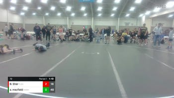 72 lbs Round 9 (10 Team) - Brady Sher, Florida Scorpions vs Aiden Mayfield, Hanover Hawkeye