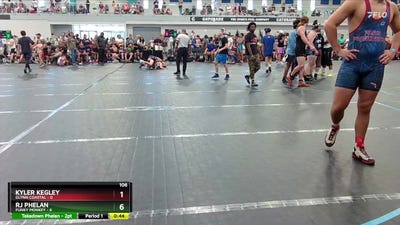 106 lbs Round 4 (6 Team) - Rj Phelan, Funky Monkey vs Kyler Kegley, Glynn Coastal