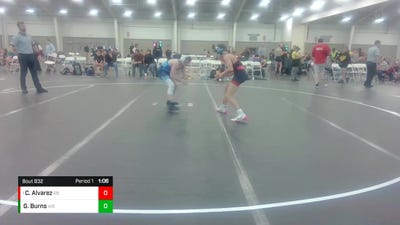 115 lbs Round 3 - Chase Alvarez, Rebellion vs Gabe Burns, Roundtree Wrestling Academy