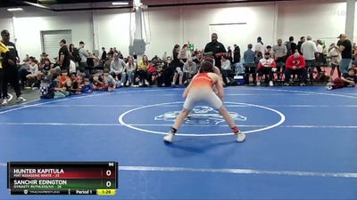 96 lbs Semis (4 Team) - Hunter Kapitula, Mat Assassins White vs Sanchir Edington, Dynasty Ruthless/U2