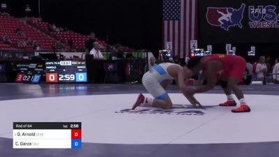 79 kg Rnd Of 64 - Gabriel Arnold, Level Up Wrestling Center vs Ceasar Garza, California