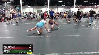 130 lbs Round 3 (8 Team) - Thunder Page, Team Gotcha - 1 vs Bo Foust, Team Shutt