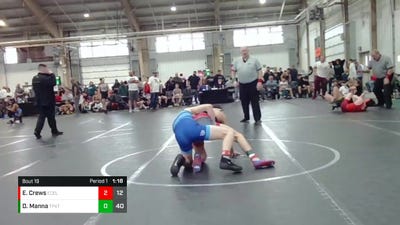120 lbs Round 5 (8 Team) - Elliott Crews, East Coast Elite vs Dominic Manna, Terps Xtreme