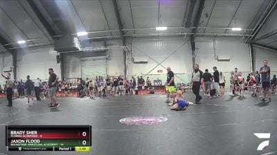 80 lbs Round 4 (6 Team) - Jaxon Flood, Roundtree Wrestling Acacdemy vs Brady Sher, Florida Scorpions