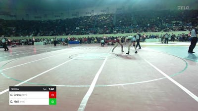 160 lbs Round Of 64 - Camden Crew, Poteau vs Cameron Hall, Westmoore