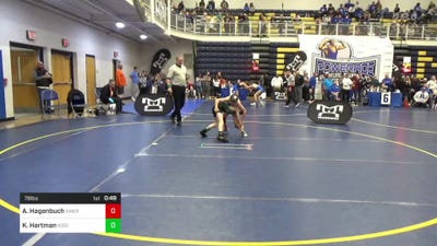 78 lbs 3rd Place - Adam Hagenbuch, American Dream W.C. vs Kolton Hartman, Kodiak Attack