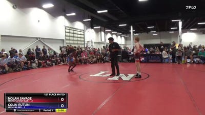 125 lbs Placement Matches (16 Team) - Nolan Savage, Pennsylvania Blue vs Colin Rutlin, Missouri Red