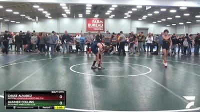 110 lbs Champ. Round 2 - Gunner Collins, Richlands Wrestling Club vs Chase Alvarez, Eastern Loundoun Wrestling Clu
